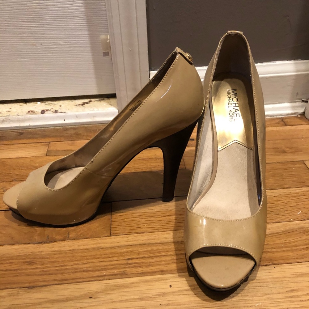 Michael Kors Miami Peep toe heel